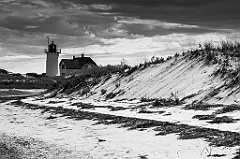 Sand Dunes Around Race Point Lighthouse on Cape Cod